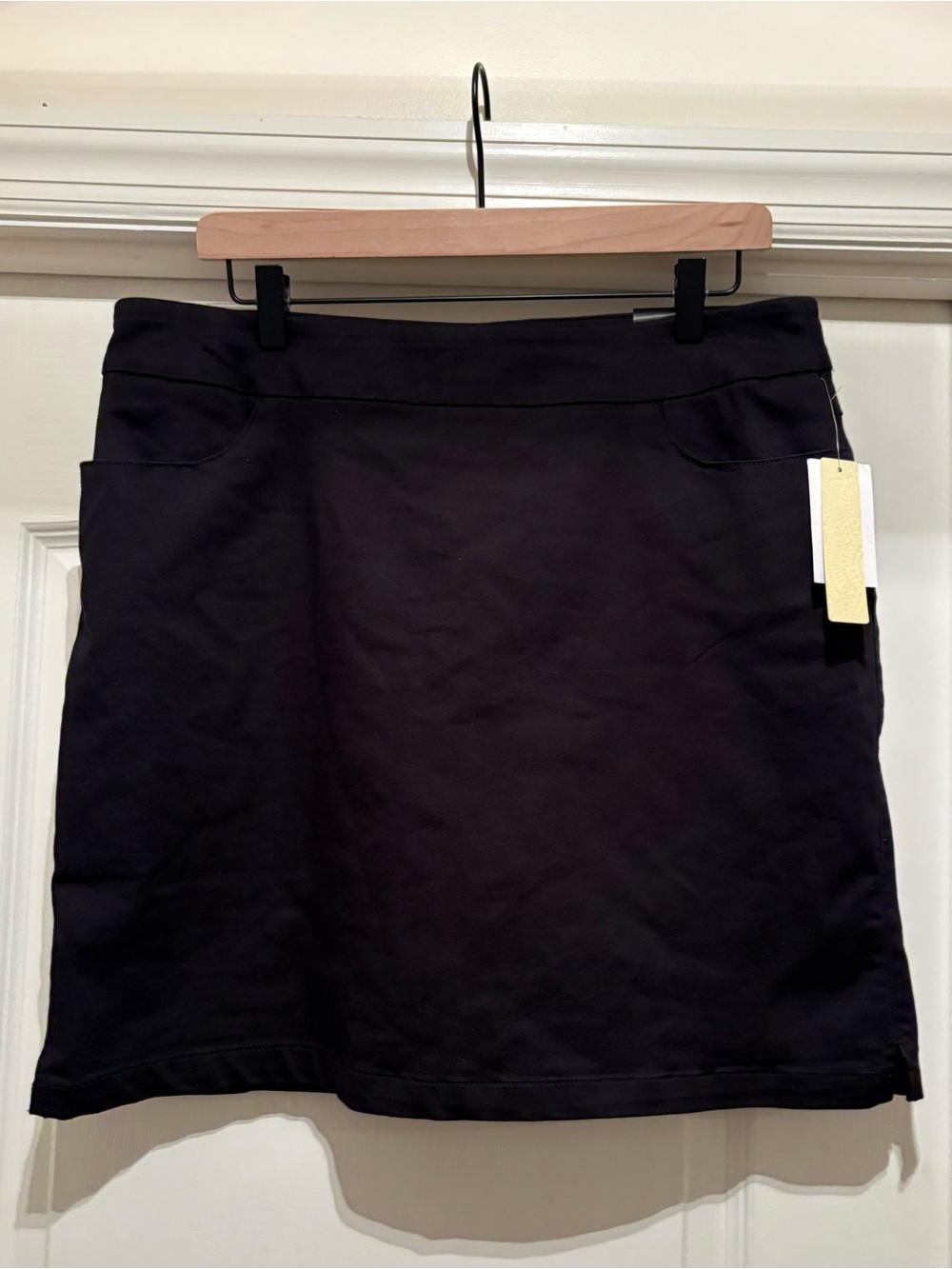 Women’s Napa Valley black Cotton Blend Skort 12P NWT